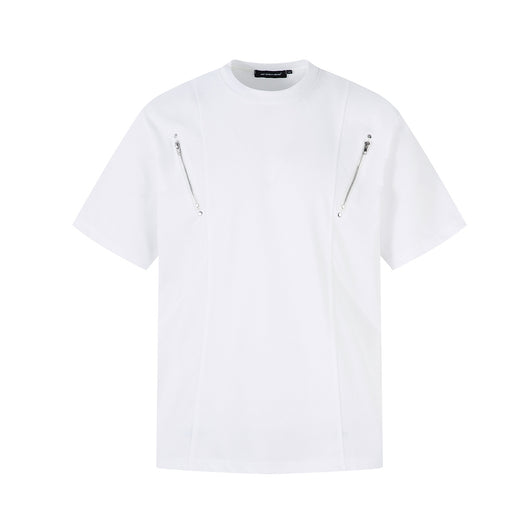 Playera de Manga Corta con Costuras de Personalidad - Image 6