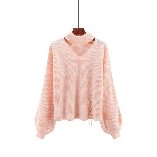 Suéter Suelto Roto Asimétrico para Mujer - Diseño Minimalista - Image 4