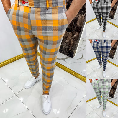 Pantalones Casuales a Cuadros para Hombre - Image 4