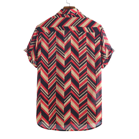 Camisa Casual Hombre Bloques de Color - Tela Mixta Transpirable - Image 11