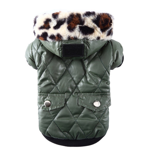Abrigo para Perros Otoño-Invierno con Cuello de Piel - Ropa Térmica Importada - Image 15