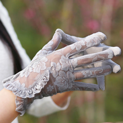 Guantes de Encaje Protector Solar - Delgados y Elásticos para Verano - Image 5