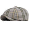 Gorro Octagonal Vintage Británico a Cuadros para Hombre