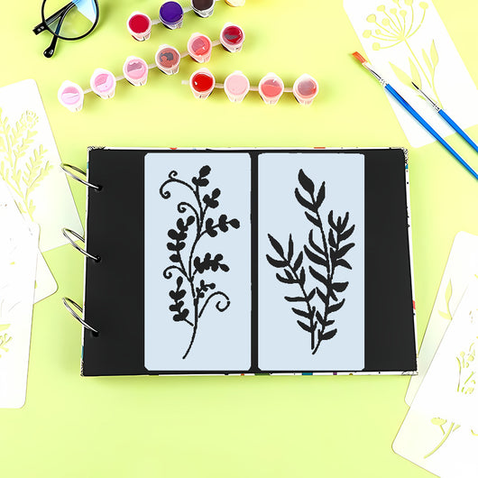 Plantilla de Pintura con Spray para Flores Silvestres - Image 22