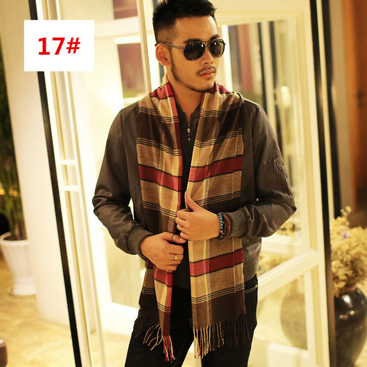 Bufanda Cuadrille Cálida para Hombre - Estilo Casual Versátil - Image 41