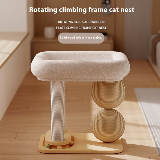 Nido Interactivo con Pelota de Agarre para Gatos