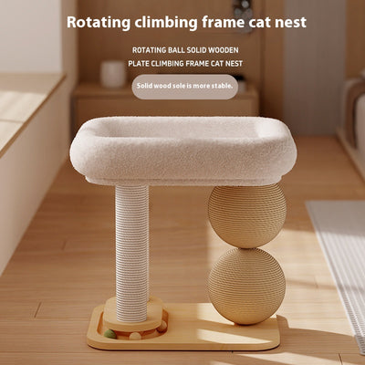 Nido Interactivo con Pelota de Agarre para Gatos