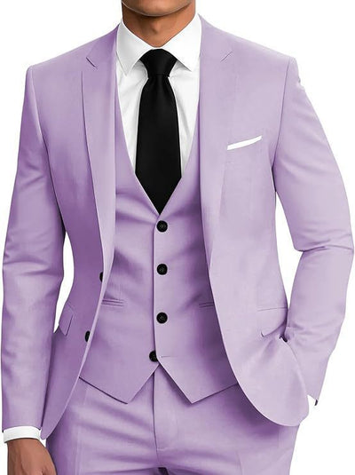 Traje de Negocios Tres Piezas con Botones Dobles para Hombre - Image 12