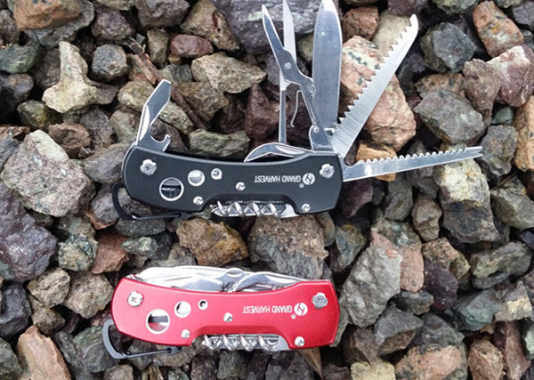 Navaja Táctica Multiusos Plegable con Herramientas de Pesca
