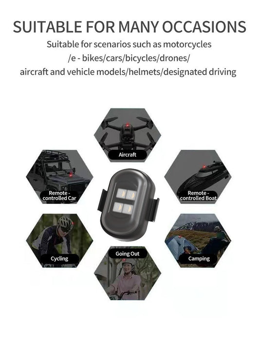 Luz de Advertencia LED para Motocicleta con Control Remoto Inalámbrico - Image 16