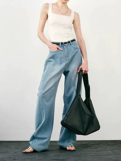 Pantalones Jeans Anchos Deconstructruidos - Estilo Casual Holgado Banana - Image 5