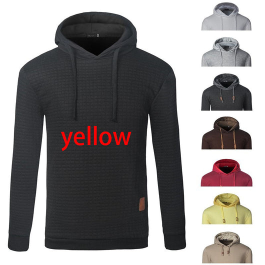 Sudadera con Capucha Jacquard para Hombre - Abrigo Cálido de Manga Larga - Image 16