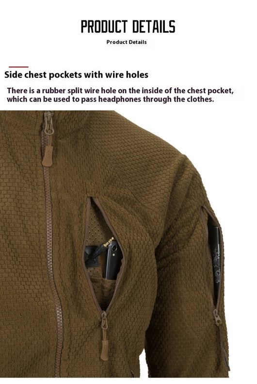 Chaqueta Polar de Forro Exterior para Hombre - Cardigan Térmico - Image 15