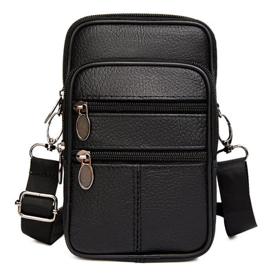 Bolsa Bandolera de Cuero Genuino Multifuncional para Teléfono - Image 10