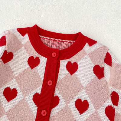 Abrigo Tejido de Manga Larga con Detalles de Corazón para Bebé Niña - Colección Otoño - Image 19