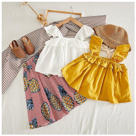 Conjunto Infantil Lunares con Moño: Blusa + Shorts - Image 13