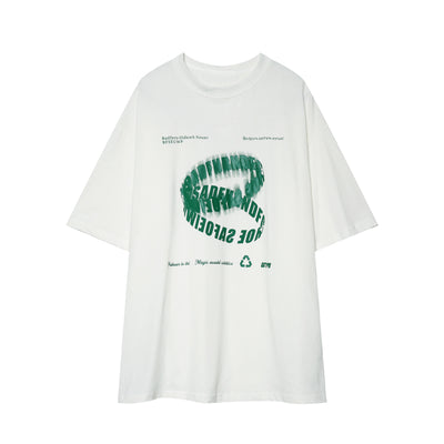 Camiseta Holgada con Cuello Redondo y Monograma - Image 10
