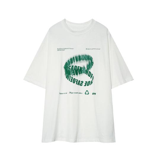 Camiseta Holgada con Cuello Redondo y Monograma - Image 10
