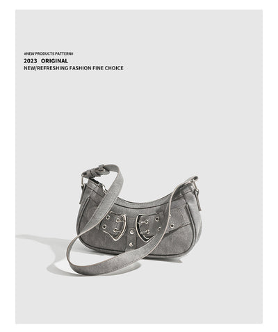 Bolsa de Moda Axilar Estilo Cool Girl Americano - Image 16