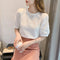Blusa Retro Francesa con Mangas Abullonadas