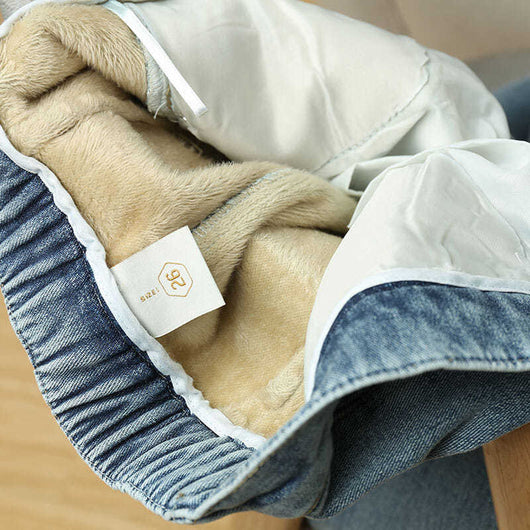 Jeans Harem Térmicos con Cintura Elástica Reductora - Image 2