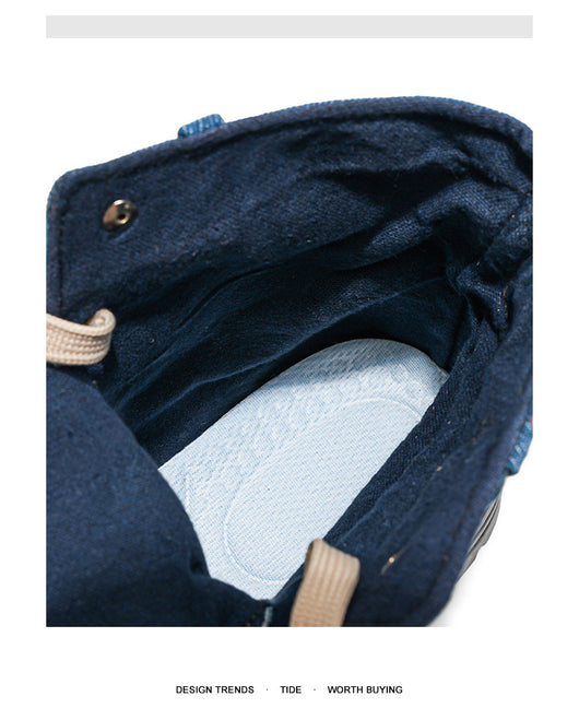 Botas Martin Denim Talla Grande para Hombre - Calzado de Trabajo Versátil - Image 11