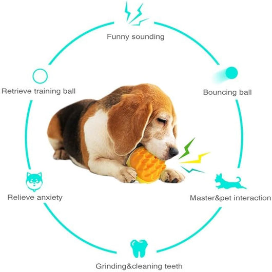 Juguete Pelota Masticable para Perros Agresivos - Bola Dental con Pinchos - Image 3