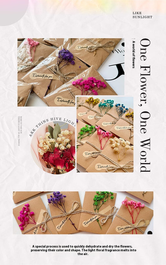 Tarjeta de Agradecimiento con Flores Secas y Cielo Estrellado - Image 27