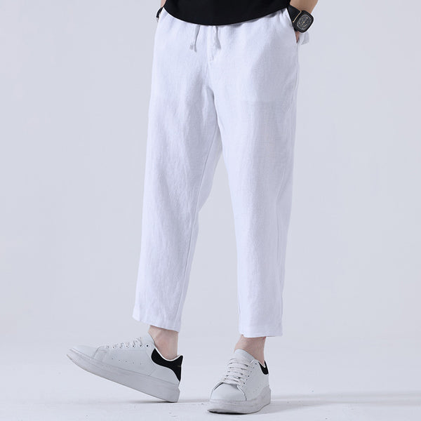 Pantalones Anchos Casuales Estilo Asiático para Hombre