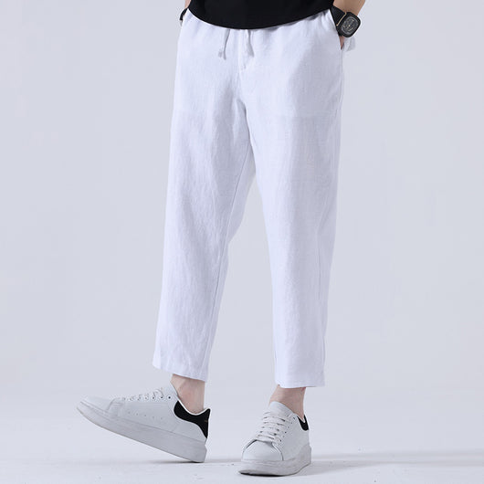 Pantalones Anchos Casuales Estilo Asiático para Hombre