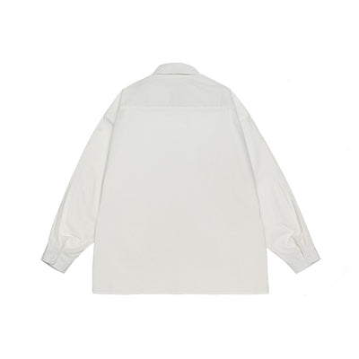 Camisa de Trabajo con Estampado Mariposa - Hombre Casual Manga Larga - Image 9