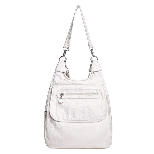 Mochila de Cuero Lavable Multifuncional de Gran Capacidad - Image 9
