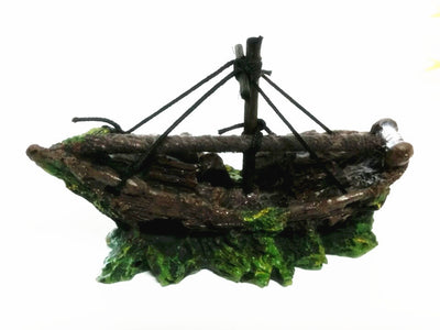 Decoración de Acuario Barco de Red - Paisaje en Miniatura para Peceras - Image 16