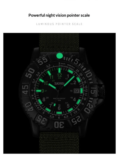 Reloj de Cuarzo Luminoso para Hombre con Calendario y Correa de Nylon - Image 19