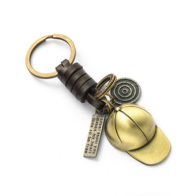 Llavero de Cuero Tejido a Mano - Estilo Vintage Artesanal - Image 49