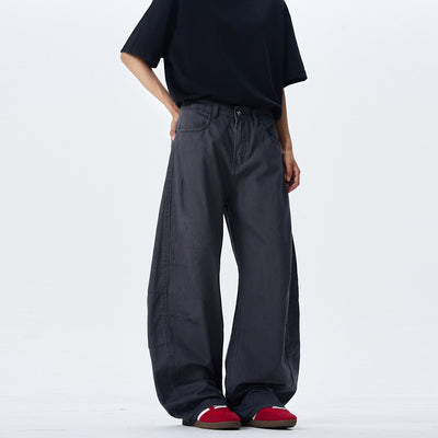 Culotes Retro Americanos Holgados con Pliegues para Hombre - Image 3