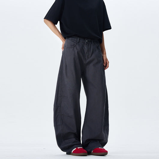 Culotes Retro Americanos Holgados con Pliegues para Hombre - Image 3