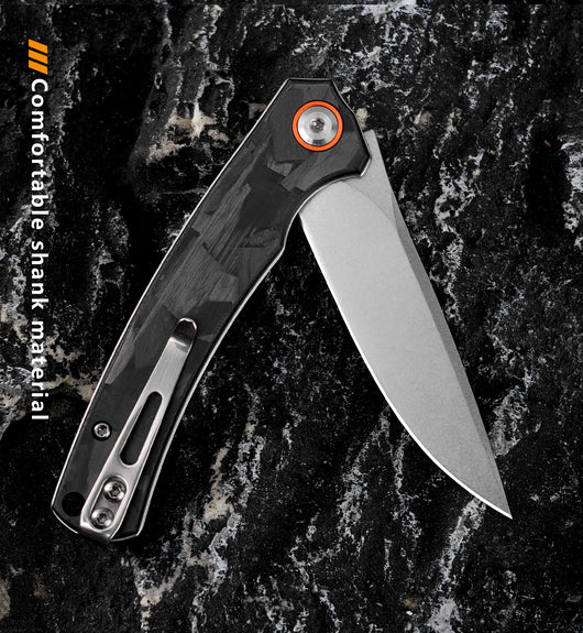 Cuchillo de Acero D2 con Fibra de Carbono para Camping y Aventura - Image 10