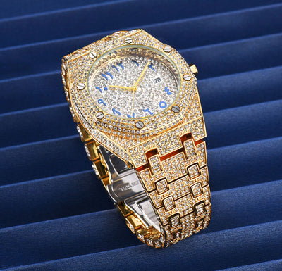 Reloj Hombre Resistente al Agua con Calendario y Cristales Brillantes - Image 8