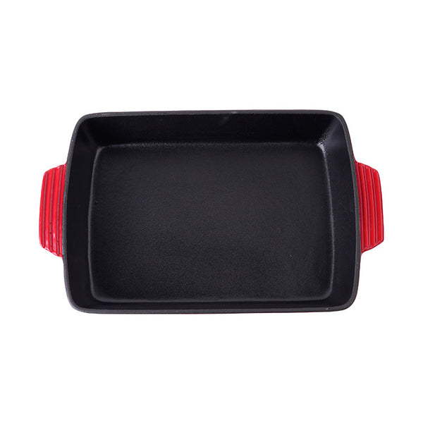 Sartén Rectangular de Hierro Fundido sin Recubrimiento