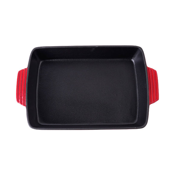 Sartén Rectangular de Hierro Fundido sin Recubrimiento