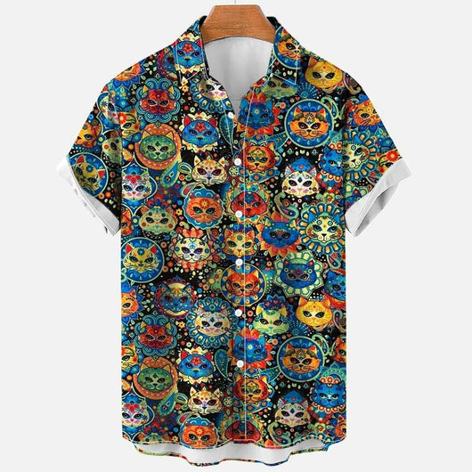 Camisa Estampada Grande para Hombre - Image 9