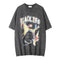 Camiseta Masculina de Manga Curta Estampada Diablo Melancólico