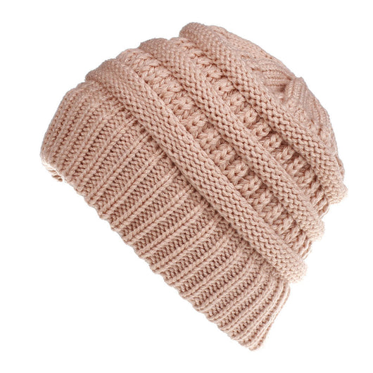 Gorro de Lana Tejida en Colores Sólidos para Mujer - Image 15