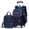 Dark Blue Two-Wheel Handbag