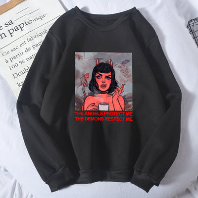 Suéter Harajuku Retro Talla Grande Manga Larga - Image 3