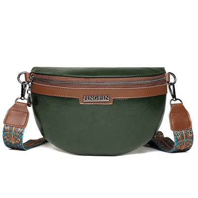 Bolso Bandolera Semilunar con Textura en Pecho para Mujer - Image 8