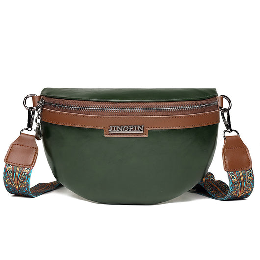 Bolso Bandolera Semilunar con Textura en Pecho para Mujer - Image 8