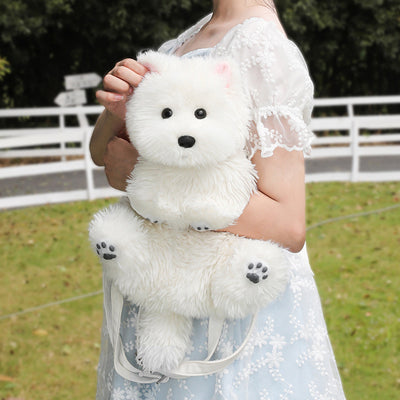 Peluche Perro West Highland Blanco Suave y Adorable - Image 2