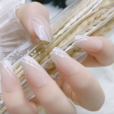 Uñas Postizas Almendradas Mate Brillante - Diseño Simple - Image 13